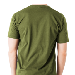 Men Olive Green Round Neck Cotton T-Shirt