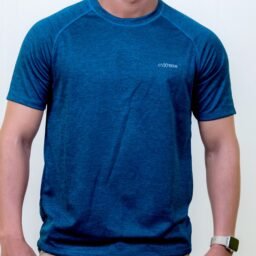 Men Teal Blue Grindle T-Shirt