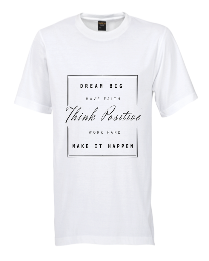 Men White Raglan Sleeves Cotton T-Shirt